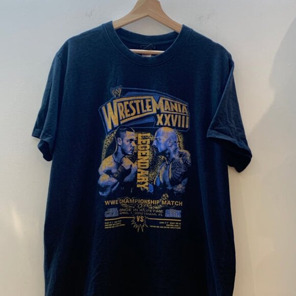 WWE Wrestlemania 2012 (Rare) Cena VS the Rock T-Shirt - Size Medium - Picture 1 of 14